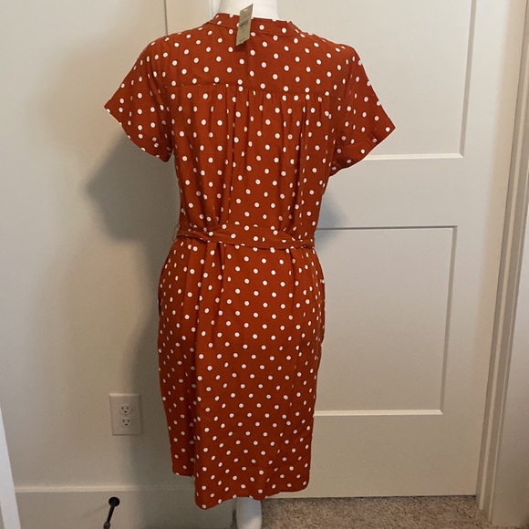 NWT Loft Petite Polka Dot Dress Sz MP - Picture 5 of 9
